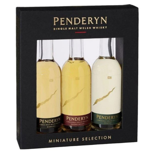 Blas ar Fwyd Website - Penderyn Tasting Pack Gift Set, 2 x 5cl & Glass